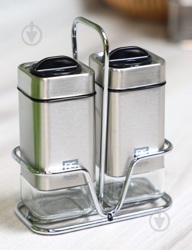 Набор для соли и перца Flamberg Premium на подставке Sprinkle 100 мл - фото 6 Набор для соли и перца Flamberg Premium на подставке Sprinkle 100 мл - фото 6