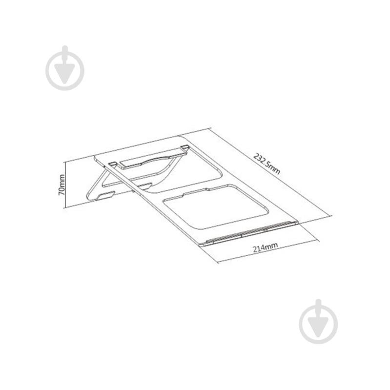 Подставка для ноутбука HiSmart (HS082802) AR-10B - фото 4