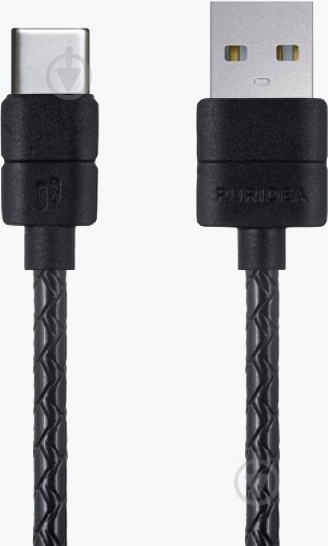 Кабель PURIDEA USB Type-C 1 м Black (L21-USB-C Black) L21 - фото 1