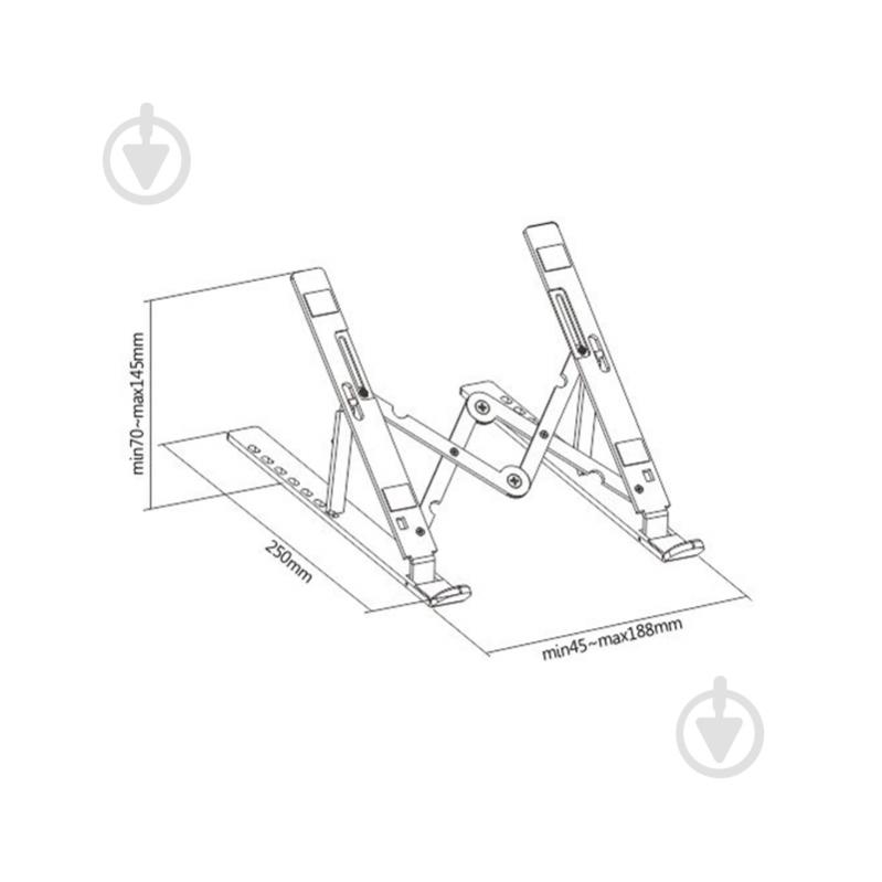 Подставка для ноутбука HiSmart (HS082826) LPS03-3 - фото 4