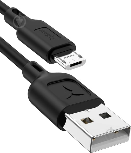 Кабель T-PHOX USB – microUSB 1,2 м чорний (T-M829 Black) - фото 2