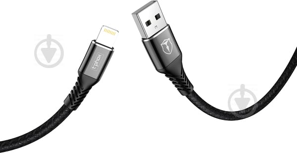 Кабель T-PHOX Lightning – USB 1 м черный (T-L814 black) - фото 3