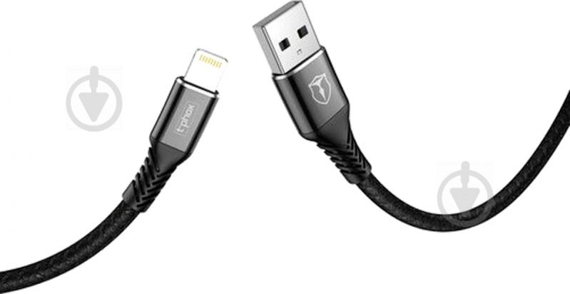 Кабель T-PHOX Lightning – USB 2 м черный (T-L814(2) black) - фото 2