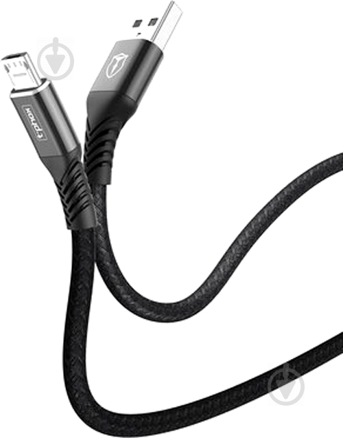 Кабель T-PHOX USB – microUSB 2 м чорний (T-M814(2) black) - фото 3