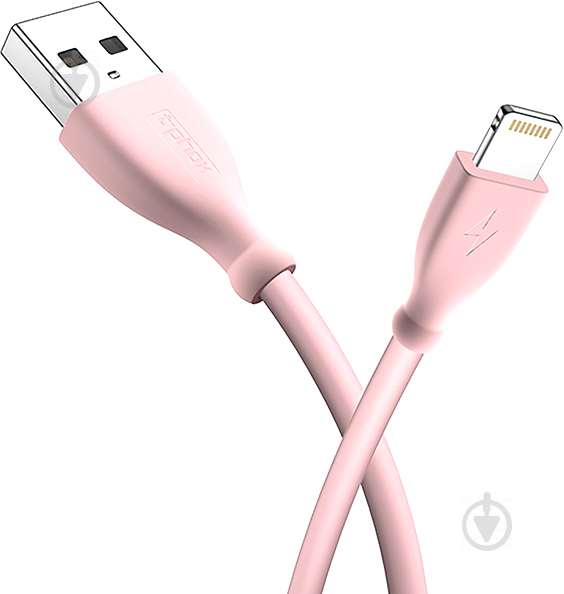 Кабель T-PHOX Lightning – USB 1 м розовый (T-L817 Pink) - фото 2