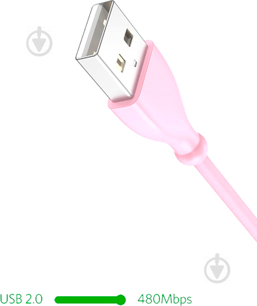 Кабель T-PHOX USB – microUSB 1 м рожевий (T-M817 Pink) - фото 6