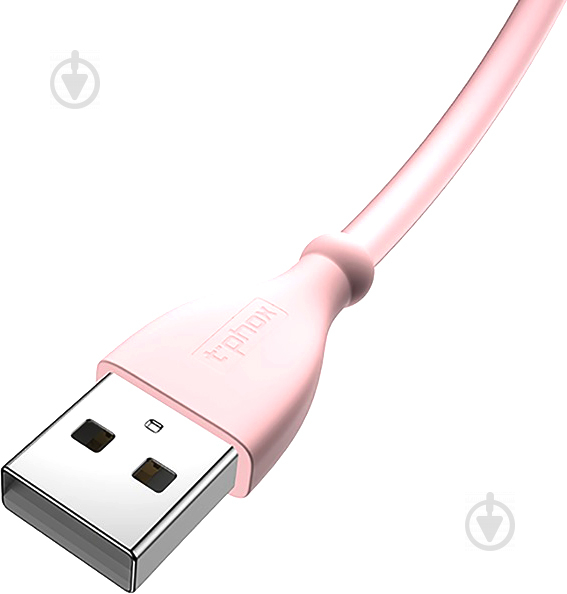 Кабель T-PHOX USB – microUSB 1 м рожевий (T-M817 Pink) - фото 3