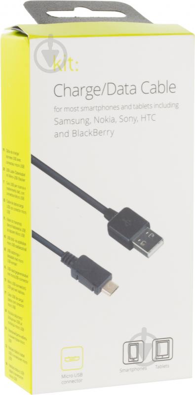 Кабель Kit USB – microUSB 1 м (8600USBDATKT) - фото 3