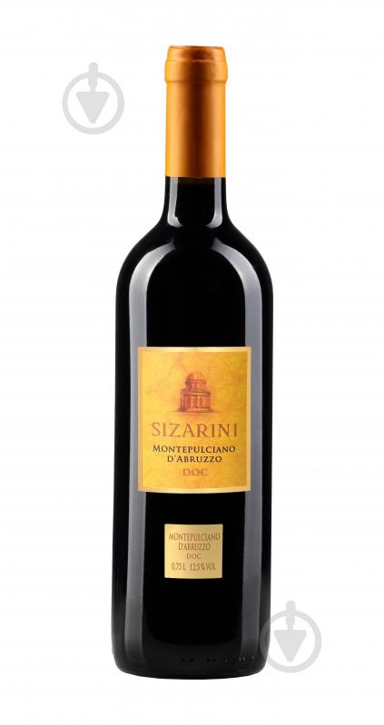 Вино Sizarini Montepulciano D'abruzzo DOC красное сухое 0,75 л - фото 1