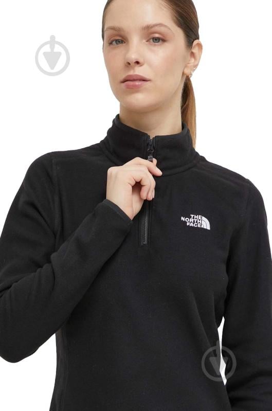 Джемпер THE NORTH FACE W 100 GLACIER 1/4 ZIP NF0A855MJK31 р.XS чорний - фото 3