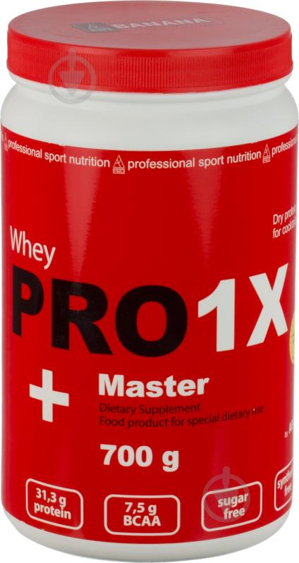 Протеїн AB PRO 1X WHEY MASTER (78%) Банан 700 г Протеїн AB PRO 1X WHEY MASTER (78%) Банан 700 г