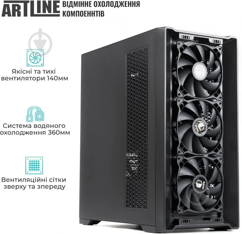 Графическая станция Artline WorkStation W99 Windows 11 Pro (W99v86Win) black - фото 10