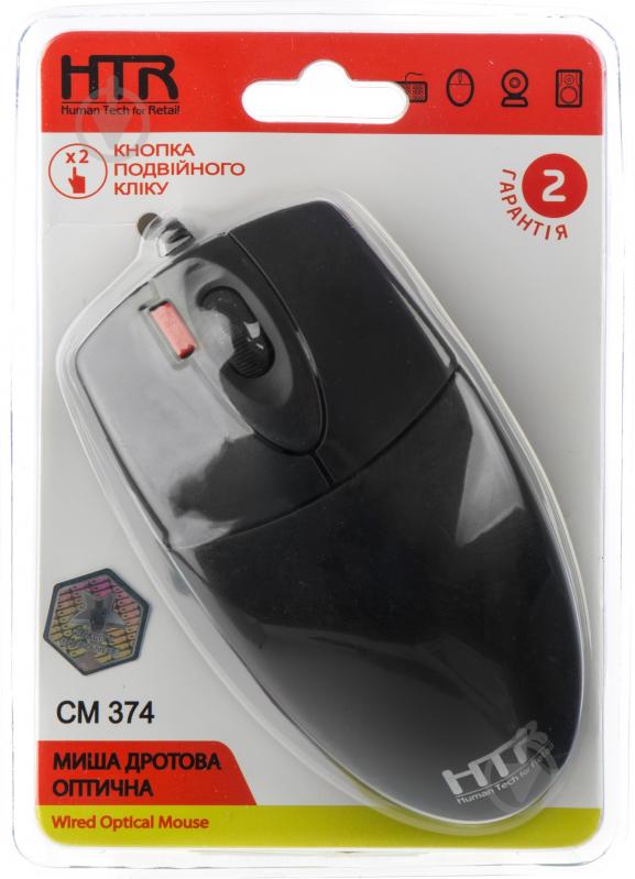 Мышь HTR HTR CM 374 black - фото 4 Мышь HTR HTR CM 374 black - фото 4
