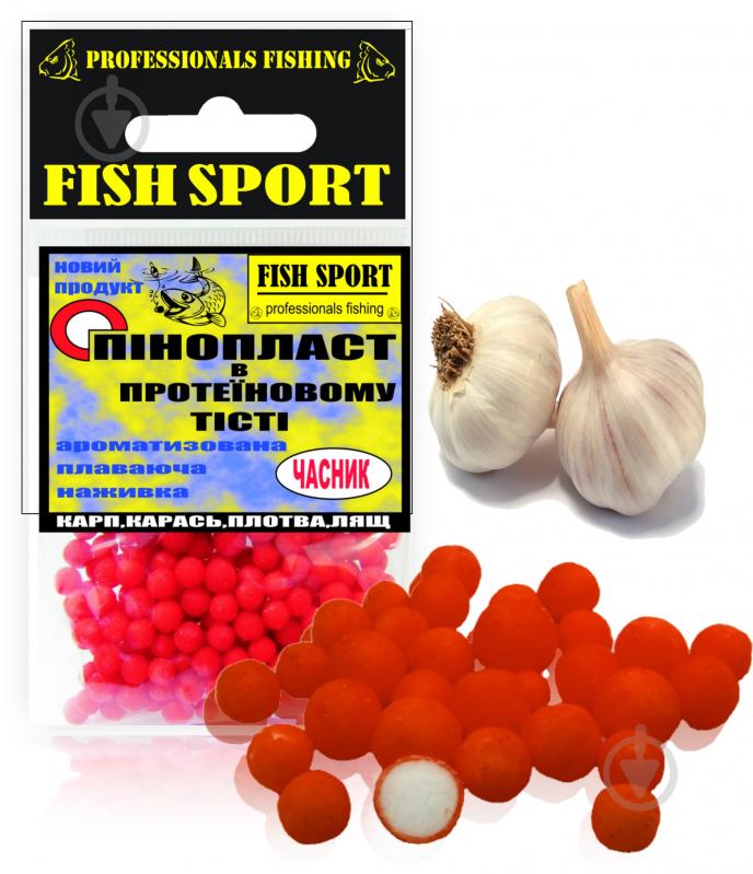 Приманка риболовна FISH SPORT 20 г часник пінопласт в тісті (часник) mini - фото 1