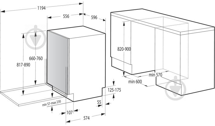 Вбудовувана посудомийна машина Gorenje GV 661D60 - фото 13