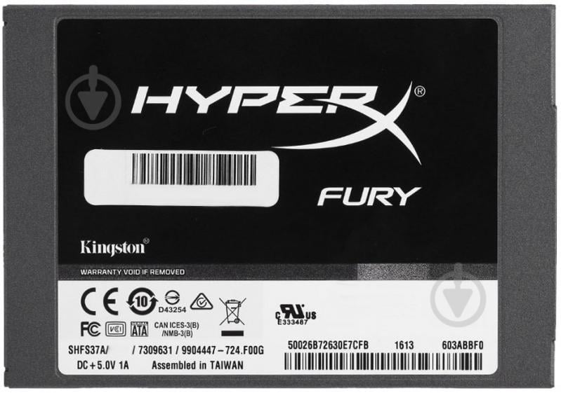koppeling Weggegooid onpeilbaar ᐉ SSD-накопичувач Kingston HyperX Fury 120GB 2,5" SATA III MLC (SHFS37A/120G)  • Краща ціна в Києві, Україні • Купити в Епіцентрі