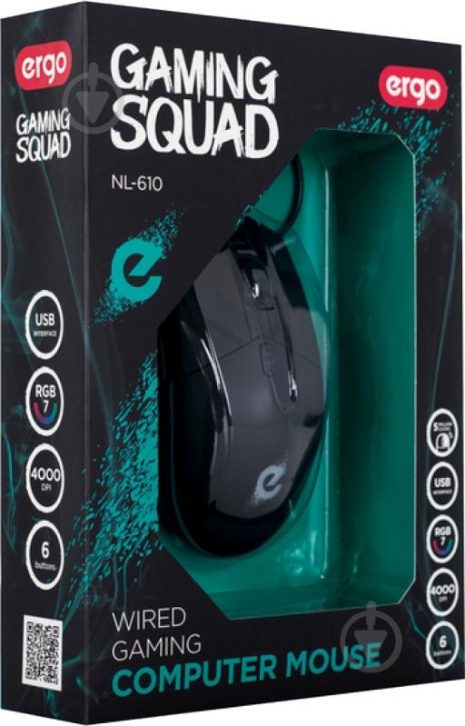 Мышка Ergo NL-610 black - фото 7 Мышка Ergo NL-610 black - фото 7