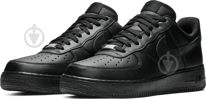 Кросівки чоловічі демісезонні Nike AIR FORCE 1 07 315122-001 р.41 чорні - фото 3