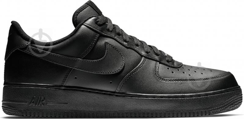 Кроссовки мужские демисезонные Nike AIR FORCE 1 07 315122-001 р.42,5 черные - фото 1