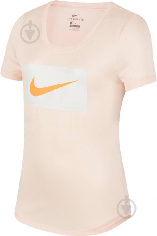 Футболка Nike G NSW DRY LEG GO SCOOP UV CV2181-664 р.L красный - фото 1