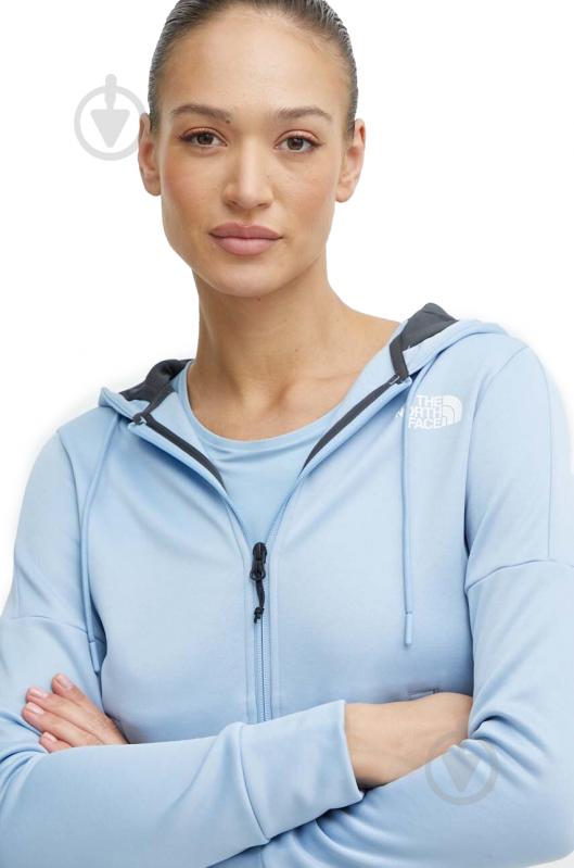 Джемпер THE NORTH FACE W REAXION FLEECE F/Z HOODIE NF0A7ZAAQEO1 р.XS блакитний - фото 3