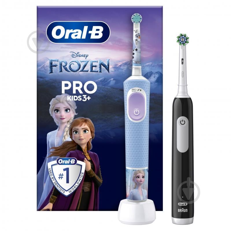 Набір електричних зубних щіток Pro Series 1 + Oral-B Pro Kids «Крижане серце» - фото 1