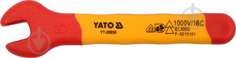 Ключ ріжковий YATO М6 мм ізольований корпус VDE до 1000V YT-20950 - фото 1