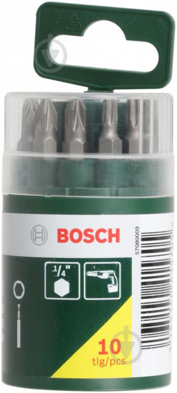 Набор бит Bosch 10 шт. 2607019452 - фото 1