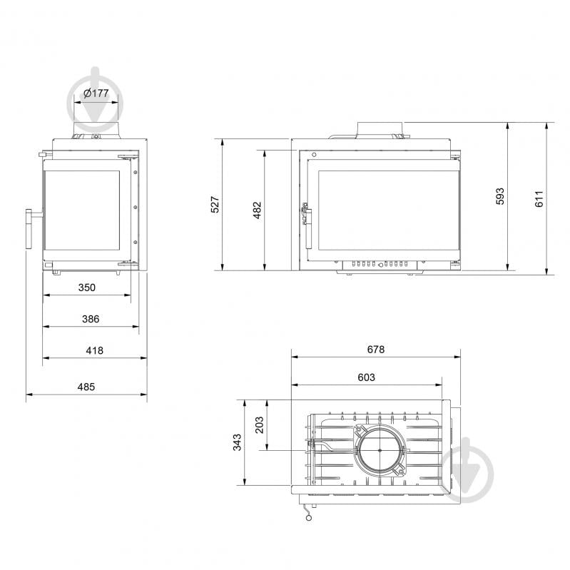 Топка для камина Trondheim P - фото 7 Топка для камина Trondheim P - фото 7