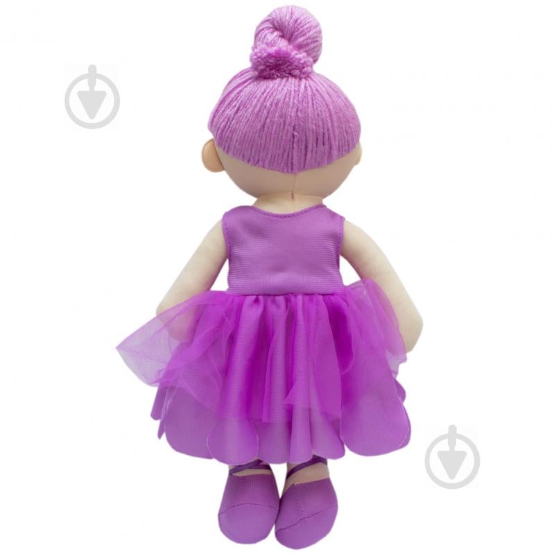 Лялька Девілон м'яконабивна з вишитим обличчям 36 см фіолетова 860975 - фото 2