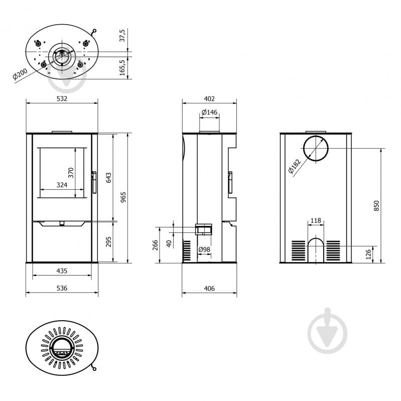 Піч-камін ILDNORD LAHTI - фото 8