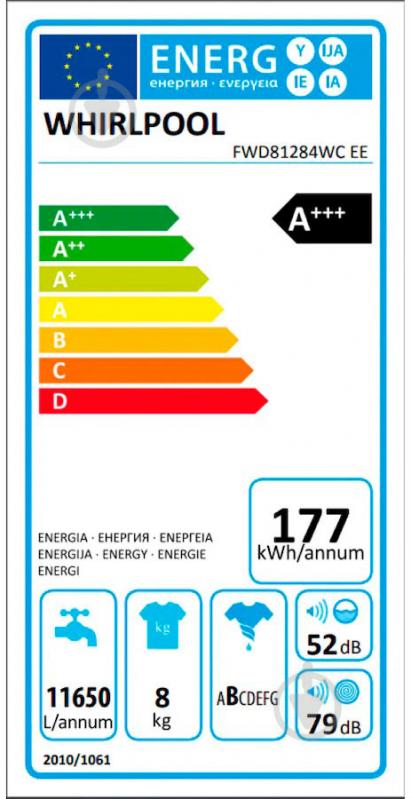 Пральна машина Whirlpool FWD81284WCEE - фото 7