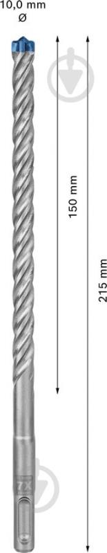 Набор буров Bosch SDS-plus 10x150 мм 215 мм 10 шт. 2608900171 - фото 3