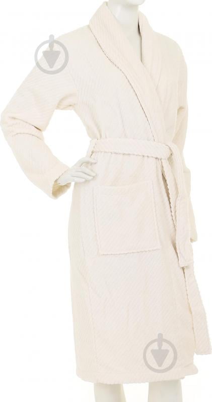 Набор полотенец ABC с халатом и домашней обувью р. M кремовый - фото 11 Набор полотенец ABC с халатом и домашней обувью р. M кремовый - фото 11