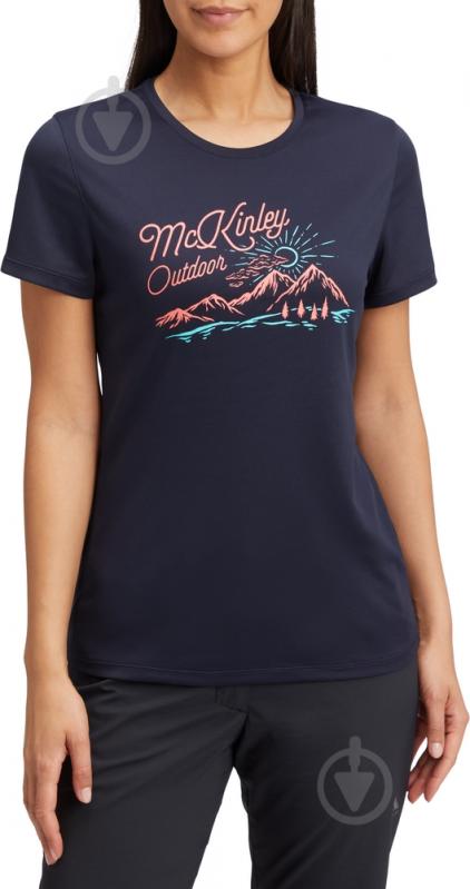 Футболка McKinley Fabi II W 430782-510 р.40 синій - фото 1 Футболка McKinley Fabi II W 430782-510 р.40 синій - фото 1