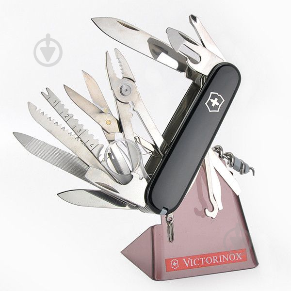 Ніж швейцарський Victorinox SwissChamp Black 1.6795.3 (33 інстр) - фото 6