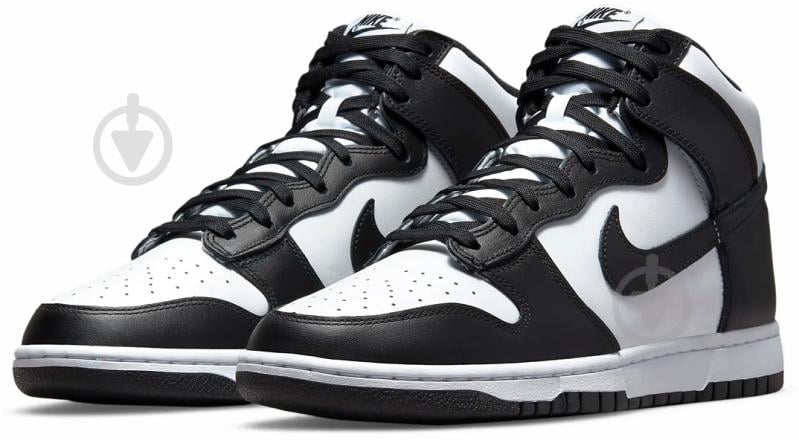 Кроссовки мужские демисезонные Nike DUNK HIGH RETRO DD1399-105 р.40,5 черно-белые - фото 3