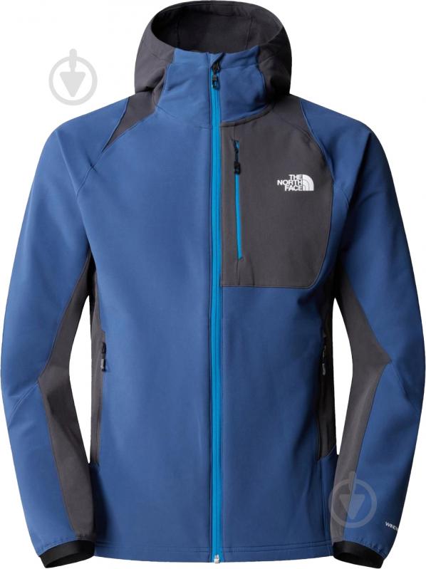 Куртка мужская демисезонная THE NORTH FACE M AO SOFTSHELL HOODIE NF0A7ZF5SZU1 р.L синяя - фото 11