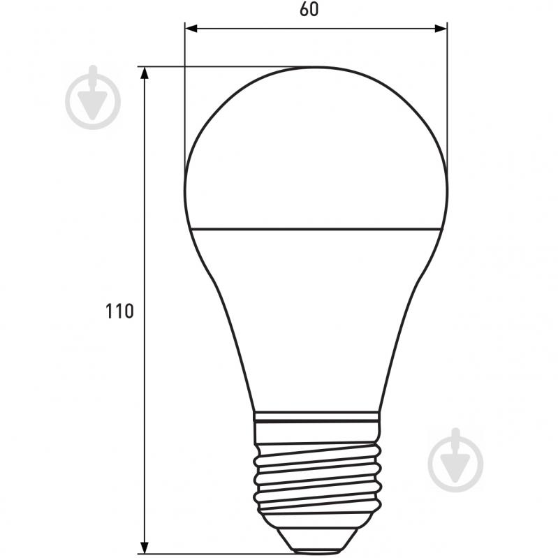 Лампа світлодіодна Eurolamp 3 шт./уп. 12 Вт A60 матова E27 220 В 3000 К MLP-LED-A60-12273(3) - фото 3