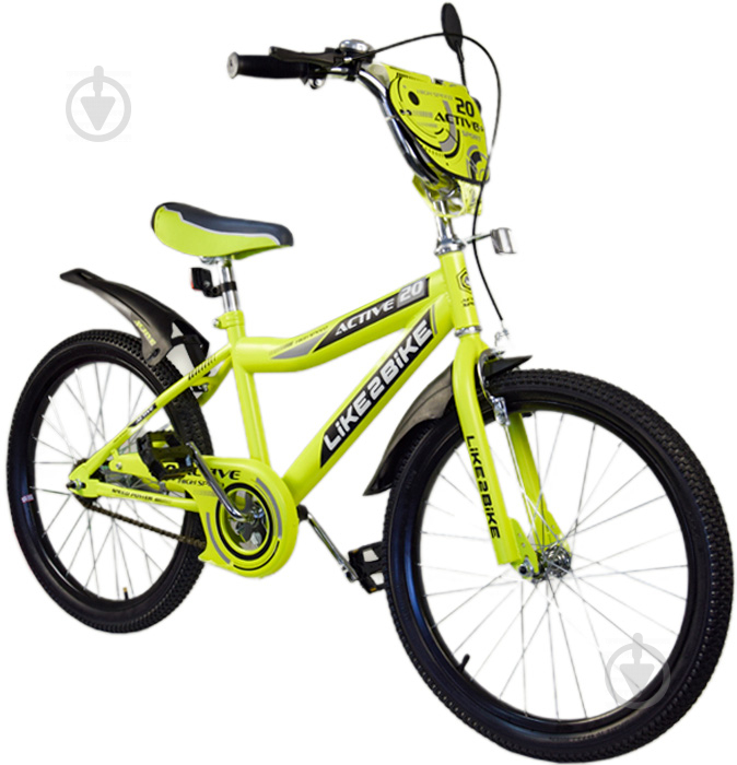 Велосипед дитячий Like2bike Active 20'' жовтий 192029 - фото 1