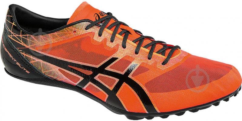 Кросівки чоловічі демісезонні Asics SONICSPRINT ELITE G600N-0690 р.42 чорні із помаранчевим - фото 2