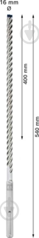 Набор буров Bosch Expert SDS-max 16x400 мм 540 мм 5 шт. 2608900262 - фото 7
