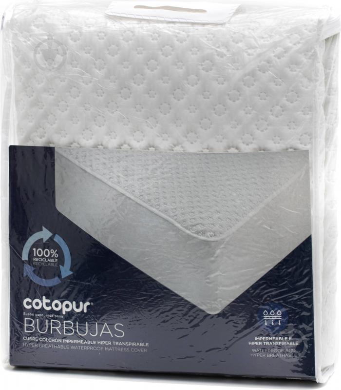 Наматрасник Cotoblau Burbujas с мембраной аква-стоп 2х120x200 см - фото 2