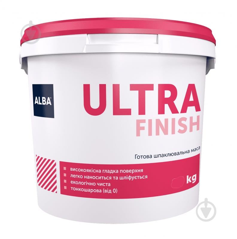 Шпаклевка АЛЬБА финишная полимерная ULTRA FINISH 1,5кг - фото 1