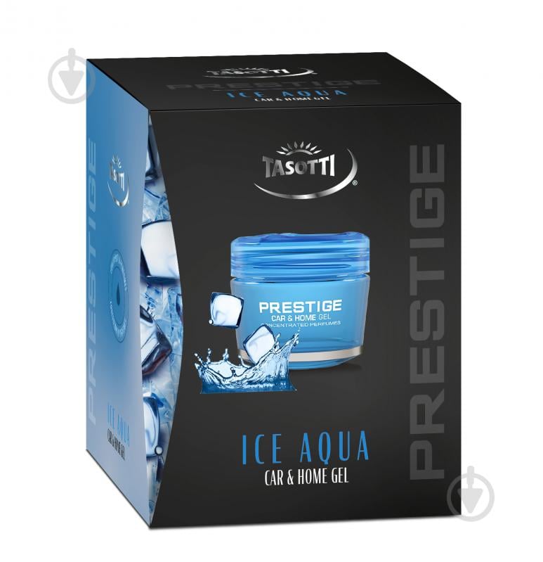 Ароматизатор на панель приборов Tasotti Gel Prestige Ice Aqua 50 мл - фото 1