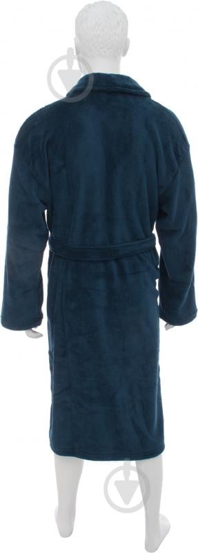 Халат мужской Solid р. M синий La Nuit - фото 3 Халат мужской Solid р. M синий La Nuit - фото 3
