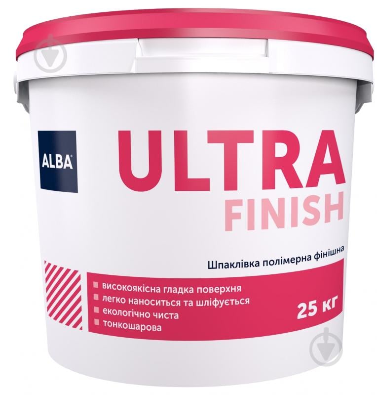 Шпаклевка ALBA финишная полимерная ULTRA FINISH 25 кг - фото 1