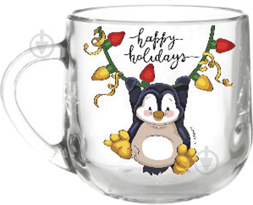 Чашка Christmas Penguin 300 мл Galleryglass - фото 1