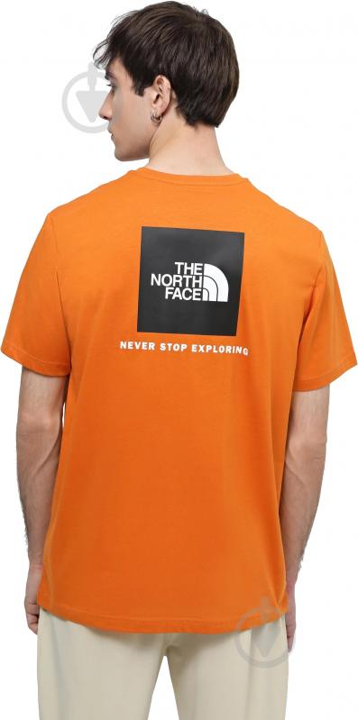 Футболка THE NORTH FACE M S/S BOX NSE TEE NF0A87NPPCO1 р.M оранжевый - фото 2