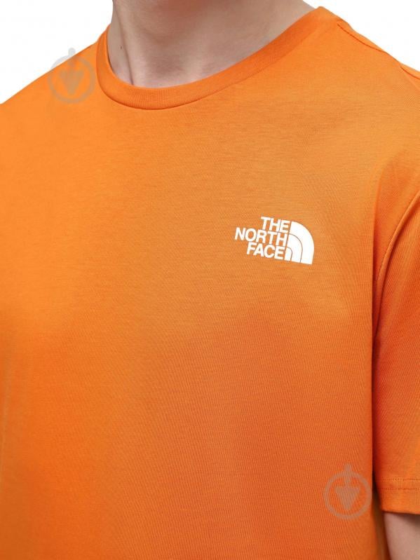 Футболка THE NORTH FACE M S/S BOX NSE TEE NF0A87NPPCO1 р.M оранжевый - фото 3